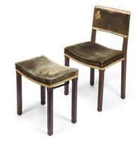 George VI Coronation Chair and Footstool, 1937 George VI Coronation Chair and Footstool, 1937