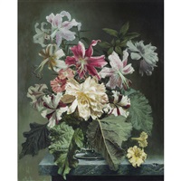 STILL LIFE OF LILIES AND OTHER FLOWERS IN A VASE STILL LIFE OF LILIES AND OTHER FLOWERS IN A VASE