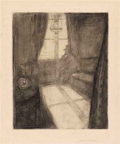 Mondschein Nacht in SaintCloud by Edvard Munch on