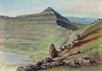 A rocky landscape from The Faroe Islands, 1929 A rocky landscape from The Faroe Islands, 1929
