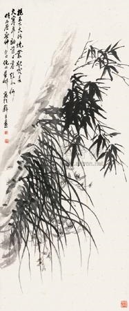 幽壁兰竹图flower And Bamboo By Ni Tian On Artnet