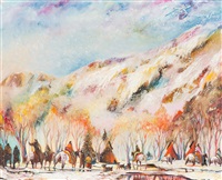 Red Lodge with the Melting of the Spring..., 1998 Red Lodge with the Melting of the Spring..., 1998