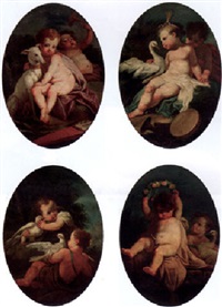 Children with a hound
