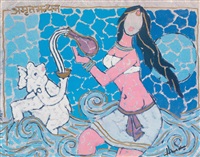 Untitled (Woman and elephant)