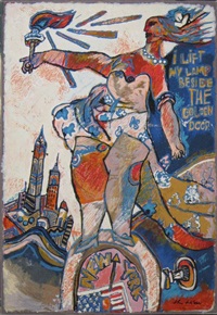 I Lift My Lamp Beside The Golden Door By Theo Tobiasse On Artnet
