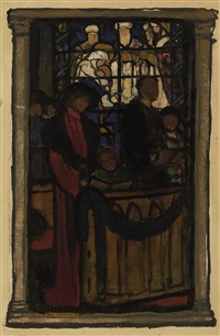 Family in Church, 1905