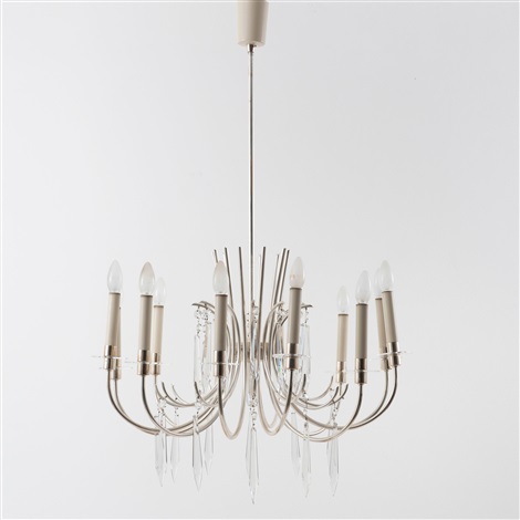 Ceiling Light And Two Brackets By Vereinigte Werkstatten Munchen