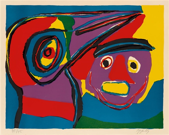 karel appel two figures