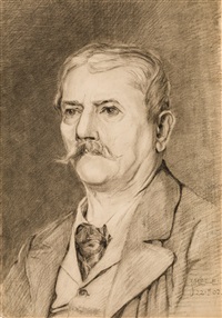 Porträt eines Herrn (Schieles Onkel und..., 1907