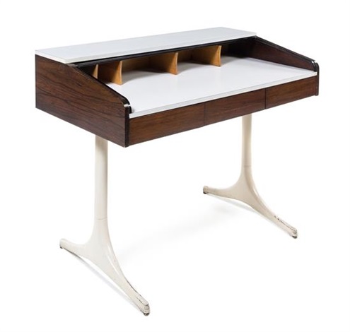 George Nelson Associates Herman Miller C 1953 Roll Top Desk George Nelson Associates Herman Miller