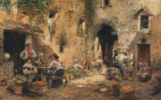 Piazza del Arco di Tito by Vicente March y Marco on