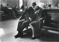 bubley esther york bus greyhound terminal sleeping passengers buses 1921 artnet transportation 1949 lot