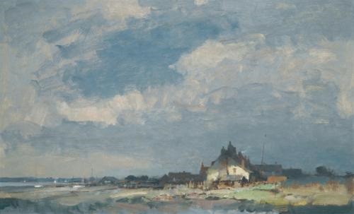 Cottages On An East Coast Estuary By Edward Seago On Artnet