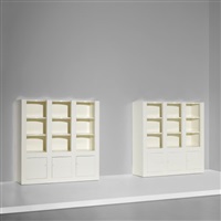 Pair of custom bookcases, 1967