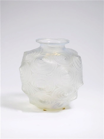 A Clear Pressed Glass Vase By Marius Ernest Sabino On Artnet