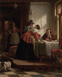 Disput in der Stube, 1861
