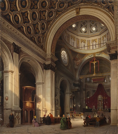 Interno Della Chiesa Di Santa Maria Presso San Celso A Milano By Luigi Bisi On Artnet