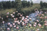 Les fleurs pres de la riviere