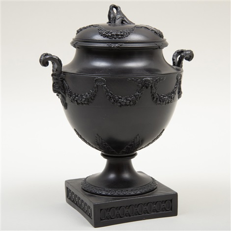Wedgwood Black Basalt Vase And Cover By Wedgwood On Artnet