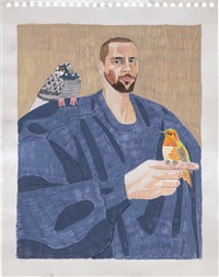 Self Portrait with Birds, 2020