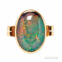 14kt Gold and Opal Ring, F&F Felger