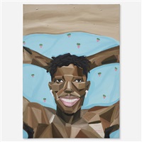 Self-portrait at the Beach, 2020–2021