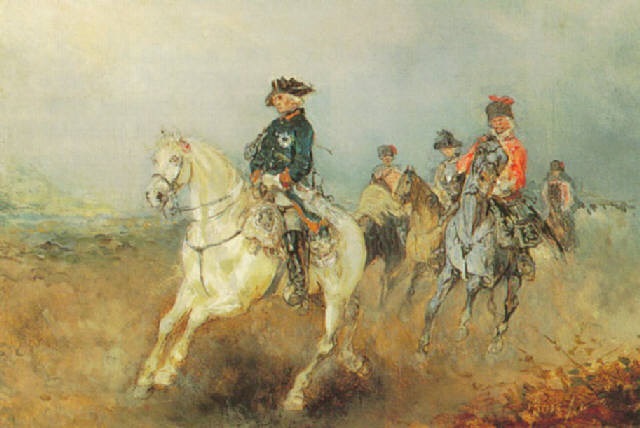 Friedrich Der Grosse Und General Ziethen Zu Pferde By Alexander Ritter Von Bensa On Artnet