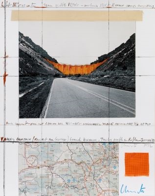 Valley Curtain Project For Colorado By Christo And Jeanne Claude