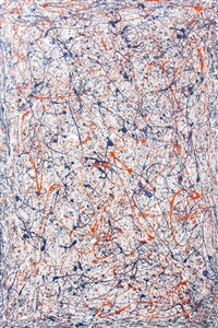 Jackson Pollock Style Abstract Composition