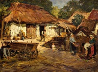 Na dedinskom dvore, 1920