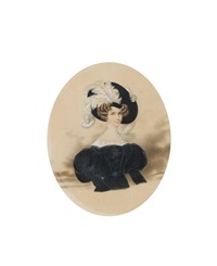 Zwei Damenporträts (2 works), 1831–1832