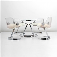 Dining table with four chairs (5 works)