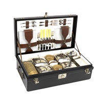 A cased 'Coracle' picnic set for four persons by 