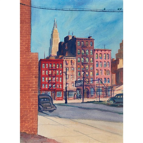 Side Street New York City By Bernard Von Eichman On Artnet