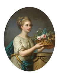 Jeune fille a la corbeille de fleurs, 1779 Jeune fille a la corbeille de fleurs, 1779