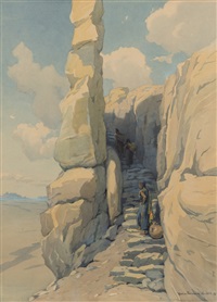 Indians on a mesa