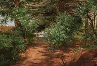 View from the garden near Skjoldenæsholm..., 1862 View from the garden near Skjoldenæsholm..., 1862