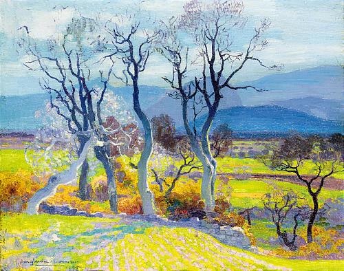 Paisaje Con Arboles Mallorca Mallorcan Landscape By Hermenegildo Anglada Camarasa On Artnet