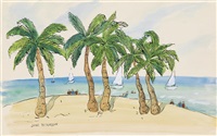 Palms and Boats