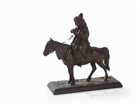 Kirghiz with Pipe on Horse, 1872 Kirghiz with Pipe on Horse, 1872