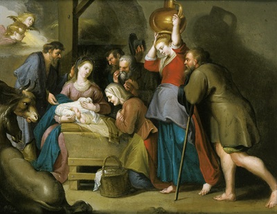 Die Anbetung Der Hirten Verkleinerte Wiederholung Nach Dem Gemalde Von Rubens Im Musee Des Beaux Arts In Marseille By Balthasar Beschey On Artnet