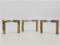 Ensemble de trois paires de poignées de portes... Ensemble de trois paires de poignées de portes...