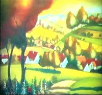 Vue du village, 1992