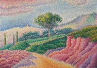Eté, un coin de plaine au soleil couchant, 1901