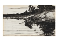 BACK SHORE (Study for Turkey Cove Ledge), 1939