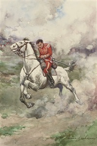 Illustrations to The Red Hussar including (7...