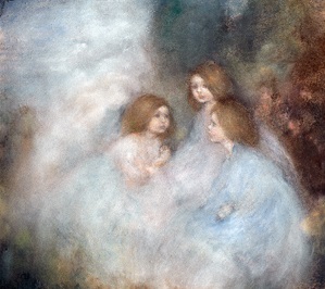 paintings with three figures