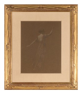 back view of standing woman no. 4, by 1910 by thomas wilmer dewing