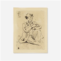 Portrait du peintre A. Guillaumin au pendu, 1873 Portrait du peintre A. Guillaumin au pendu, 1873
