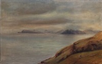 Parti fra Strømø. Udsigt mod Vaagø, 1923